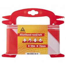 AFZETBAND ROOD WIT 50 M